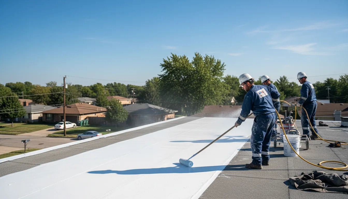 Commercial roof coating in Taloga, OK near me